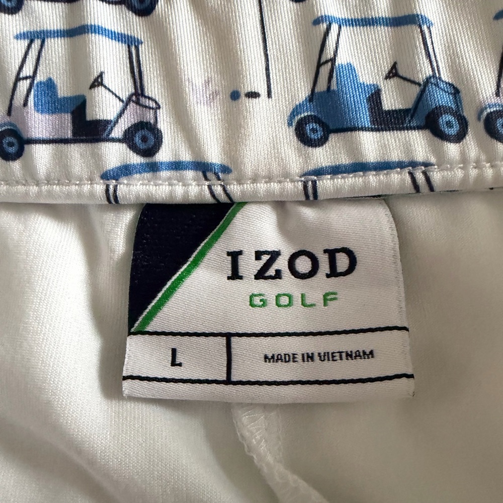 IZOD Golf Cart Skirt/ Skort Blue, Lavender, And Green Size Large - Picture 2 of 6
